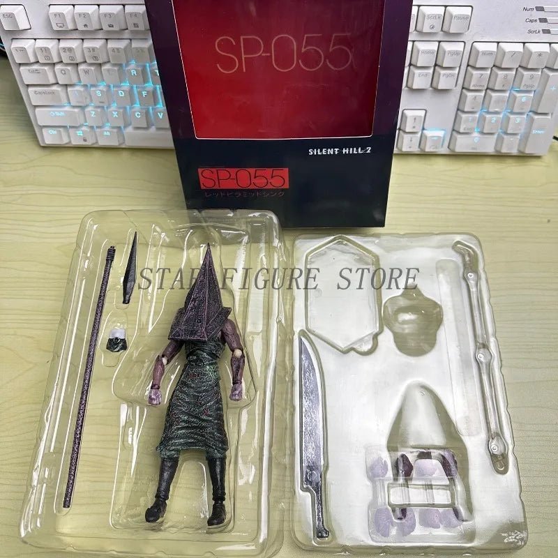 17cm Silent Hill Action Figure Pyramid Head Red Pyramid Thing Figurine Ornaments PVC Movable Collection Figma Sp - 055 Model Toys - AZ Games Co.