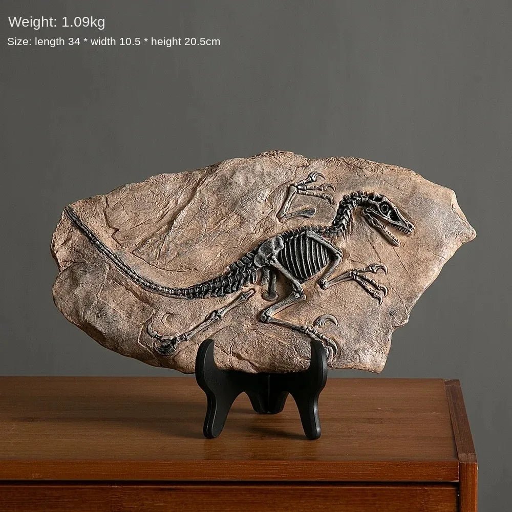 Creative Dinosaur Fossil Resin Craft Decoration Retro Animal Statue Miniature Indoor Living Room Decoration Souvenir Home Gift - AZ Games Co.