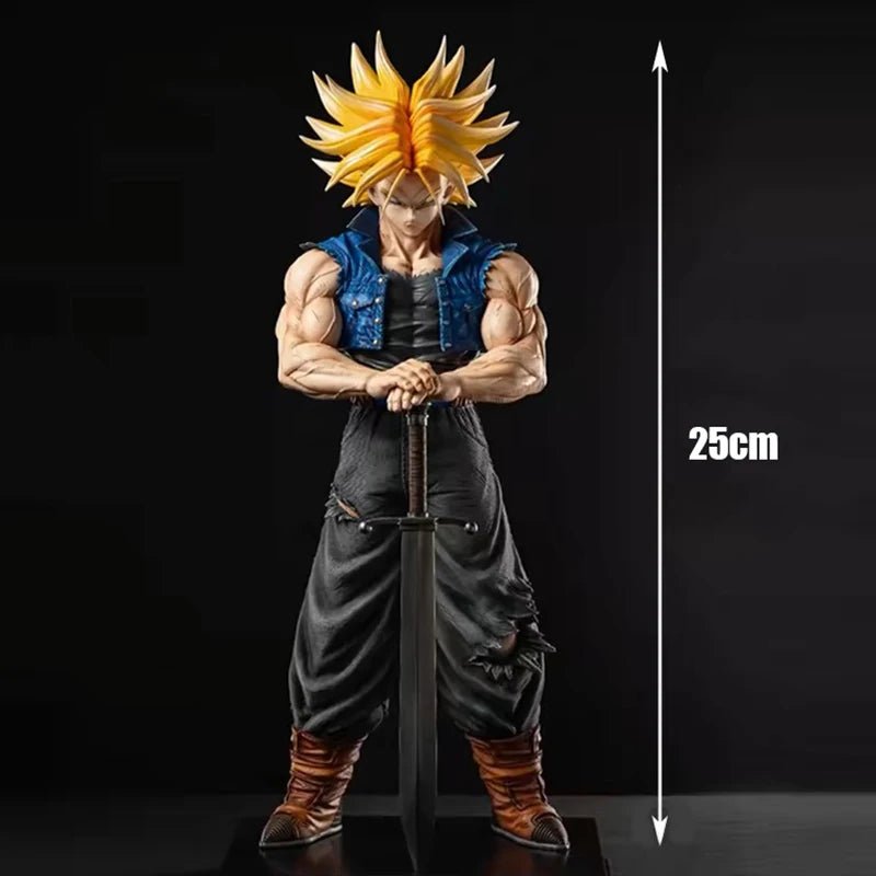 25cm/9.84in Anime Dragon Ball Z Trunks Figure Future Trunks Action Figures MPVC Statue Collection Model Toys for Children Gifts - AZ Games Co.