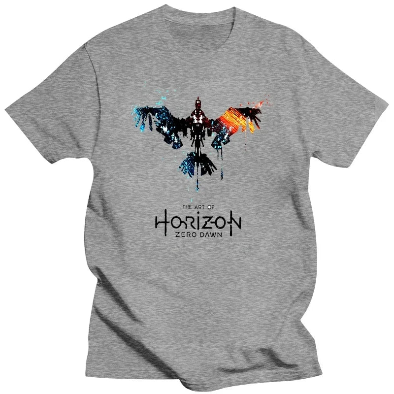 Horizon Zero Dawn White T Shirt men clothing harajuku graphic t shirts tshirt streetwear oversized t shirt t-shirts - AZ Games Co.