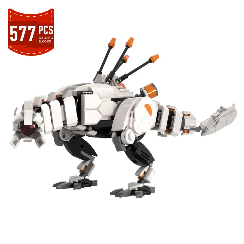 Neue MOC Horizon Zero Dawned Langhals-Biest Actionfigur Baustein Mechanischer Monster Mech Konstruktor Ziegel Spielzeug Geschenke