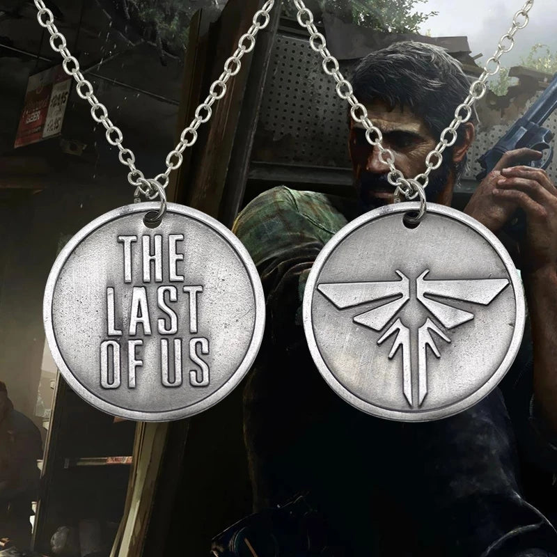 سلسلة مفاتيح Hot The Last of Us Part 2 بشعار Firefly وحروف Dogtag Joel Ellie Tess سلسلة مفاتيح للنساء والرجال مجوهرات كهدية