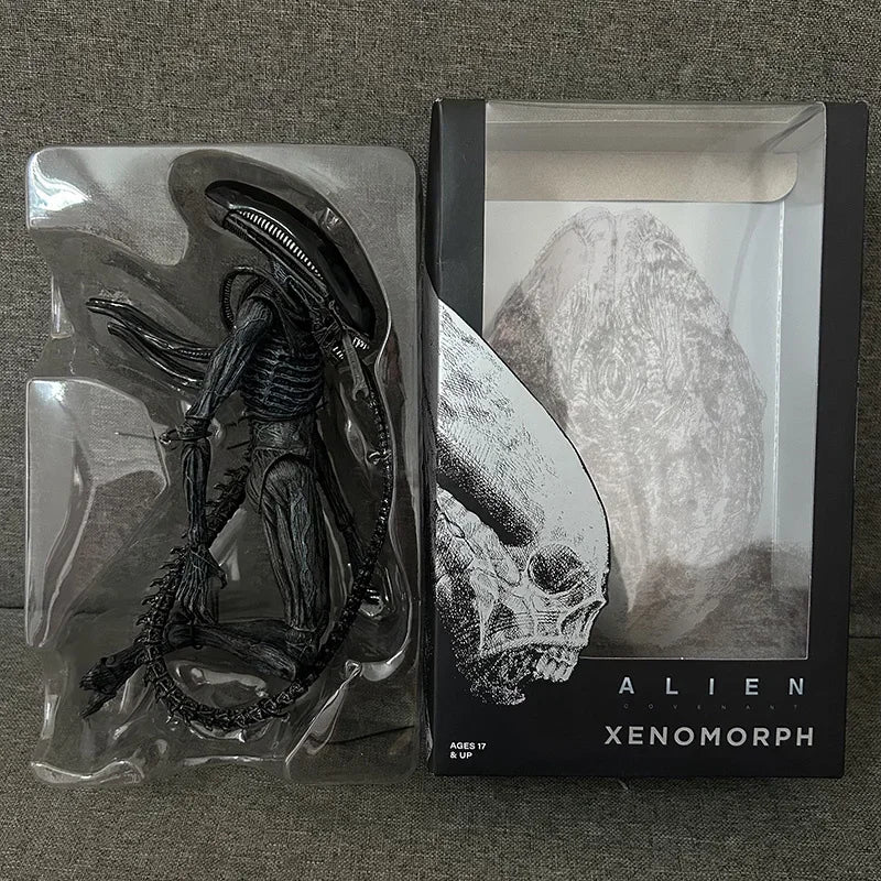 Neca Alien Xenomorph Covenant Action Figure 7" Scale Contract Black Alien Collectable Model Toy Present Gifts 22cm - AZ Games Co.