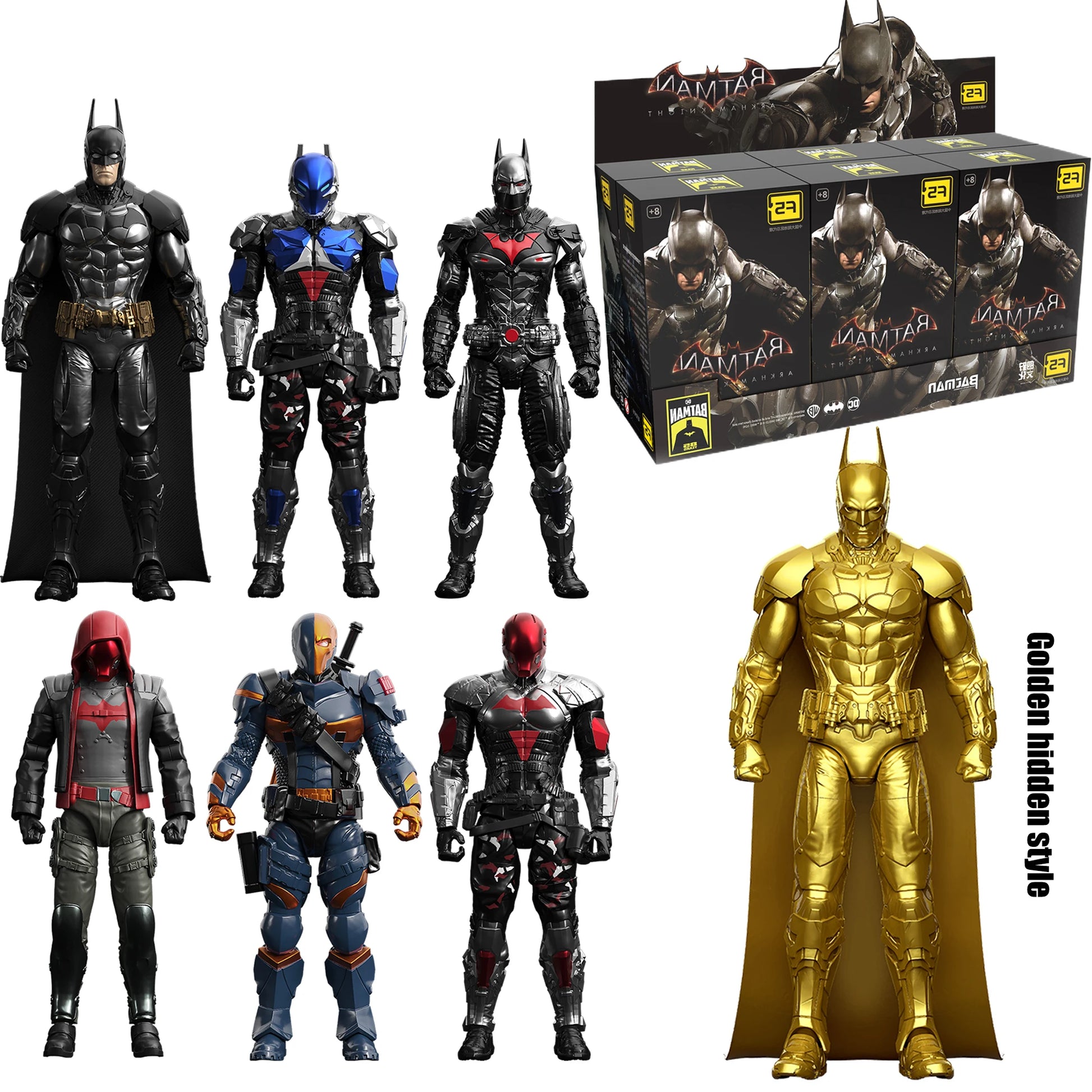 New F5 Batman Arkham Knight assembled Model Blind Box 7style 10cm Action figures Collection Hobby Model Ornaments Boys Toys Gift - AZ Games Co.