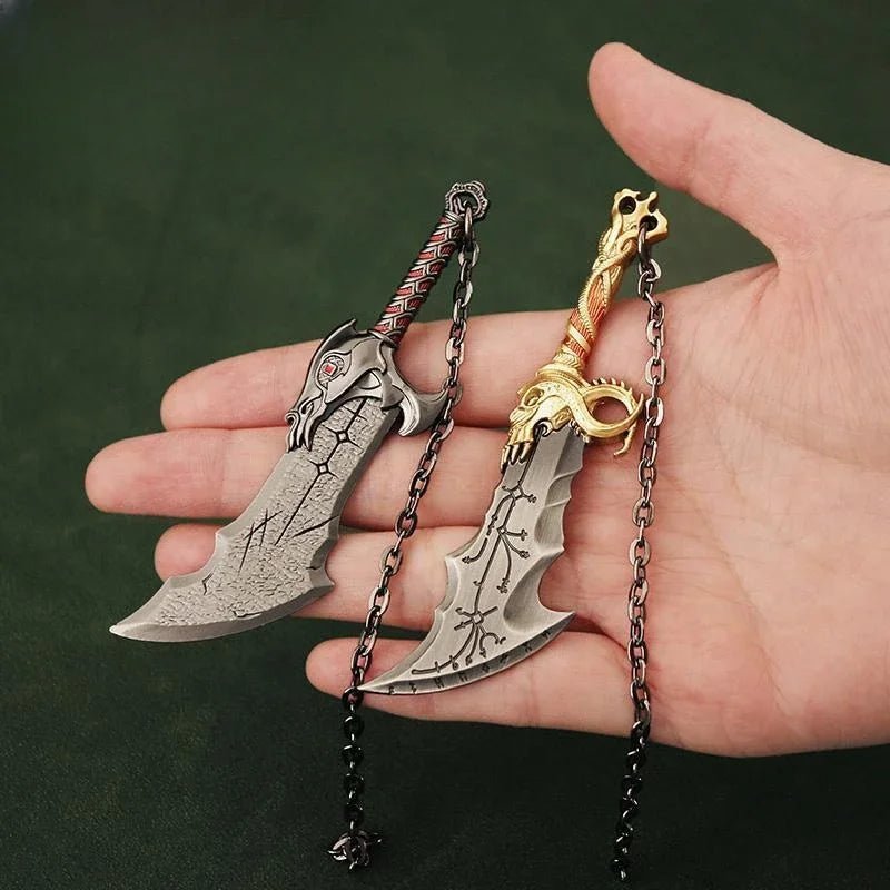 Blades of Athena: Kratos Metal Keychain - AZ Games Co.