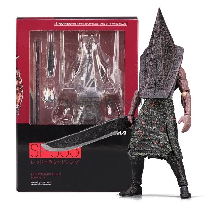 17cm Silent Hill Action Figure Pyramid Head Red Pyramid Thing Figurine Ornaments PVC Movable Collection Figma Sp - 055 Model Toys - AZ Games Co.