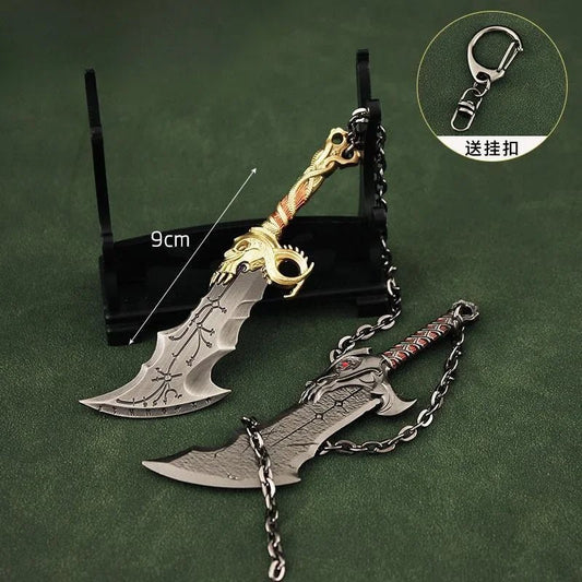 Blades of Athena: Kratos Metal Keychain - AZ Games Co.