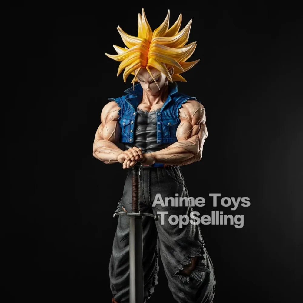 25cm/9.84in Anime Dragon Ball Z Trunks Figure Future Trunks Action Figures MPVC Statue Collection Model Toys for Children Gifts - AZ Games Co.