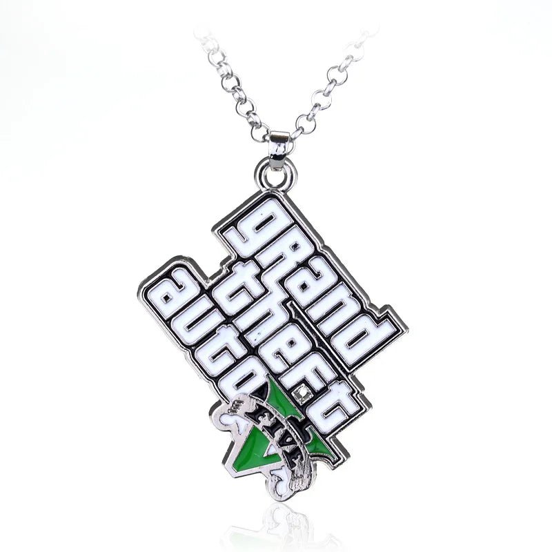 Game PS4 GTA5 Keychain GTA V Grand Theft Auto 5 Star Muti Pendant Keyring For Men Fashion Key Holder Jewelry - AZ Games Co.