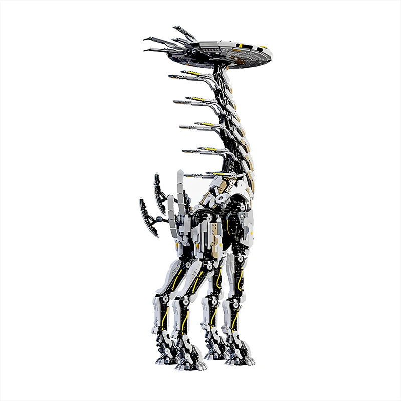 Neue MOC Horizon Zero Dawned Langhals-Biest Actionfigur Baustein Mechanischer Monster Mech Konstruktor Ziegel Spielzeug Geschenke