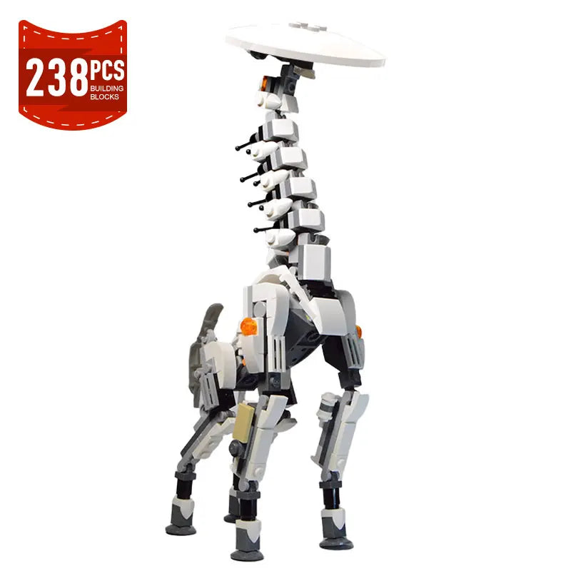 Neue MOC Horizon Zero Dawned Langhals-Biest Actionfigur Baustein Mechanischer Monster Mech Konstruktor Ziegel Spielzeug Geschenke