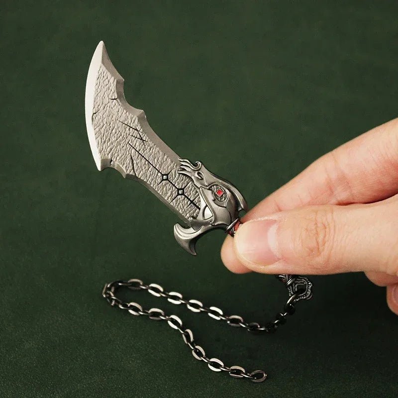 Blades of Athena: Kratos Metal Keychain - AZ Games Co.