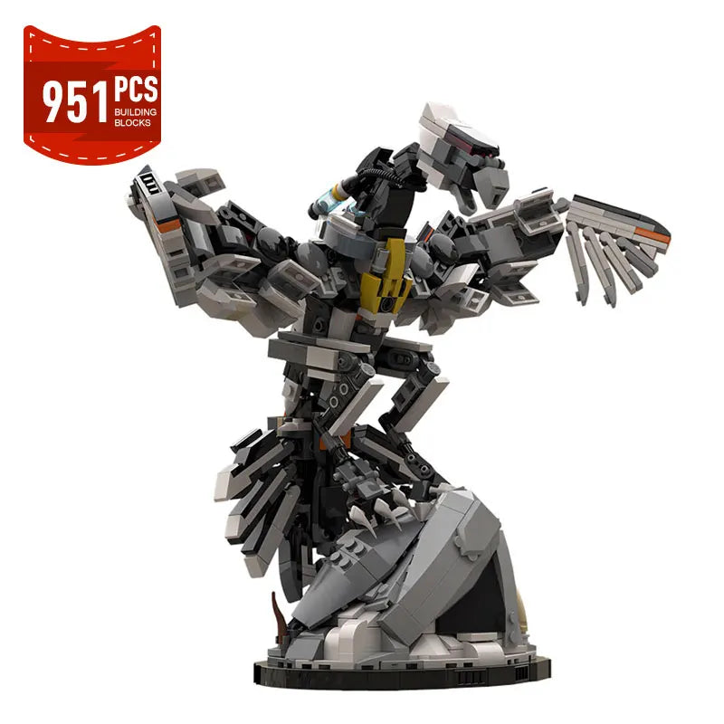 Neue MOC Horizon Zero Dawned Langhals-Biest Actionfigur Baustein Mechanischer Monster Mech Konstruktor Ziegel Spielzeug Geschenke