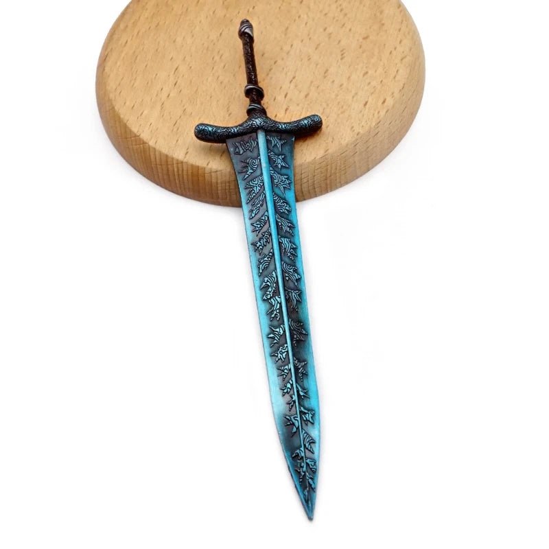 [Hot - Sale] Dark Moon Greatsword Elden Ring Ranni Collectable Weapon Model Full Metal Keychain Pendant Peripheral Sword Model Toy - AZ Games Co.