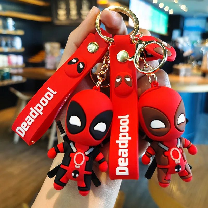 Marvel Cute Doll Pendant Anime Figures Deadpool Q Version Fashion Backpack Keychain Couple Bag Keyring Pendant Birthday Gifts - AZ Games Co.